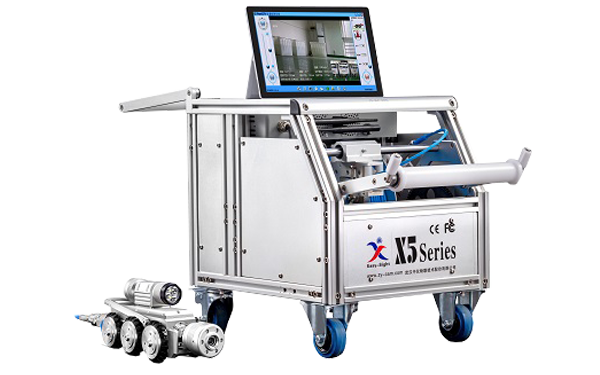 Rohr inspektions roboter kann erkennen, wann es schwierig ist, die Qualität der unterirdischen Rohr konstruktion zu kontrollieren